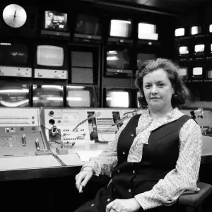 First Woman at the Controls: ITN Election Print 1974 First Woman at the Controls: ITN Election Print 1974