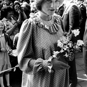 Diana Princess Of Wales - 18th May 1982. The Princess Of Wales Visiting The Albany