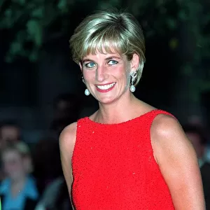 Diana, The Princess of Wales, arrives at the National Museum of Women in the Arts in