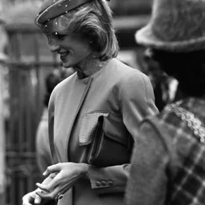 DIANA, PRINCESS OF WALES ARRIVING AT EVENT DURING THE DAY IN CARLISLE - 1992 DIANA, PRINCESS OF WALES ARRIVING AT EVENT DURING THE DAY IN CARLISLE - 1992