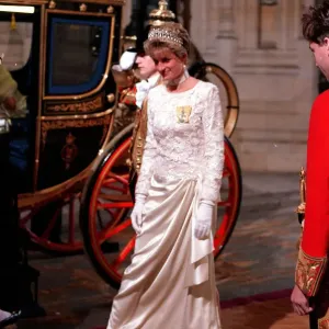 Diana, Princess of Wales Print - State Opening of Parliament 1991