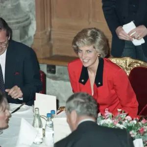 Diana, Princess of Wales attends the launch of the National AIDS Trust at Guildhall Diana, Princess of Wales attends the launch of the National AIDS Trust at Guildhall