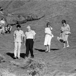 Diana, Princess of Wales and Charles, Prince of Wales visit Ayers Rock, Australia Diana, Princess of Wales and Charles, Prince of Wales visit Ayers Rock, Australia