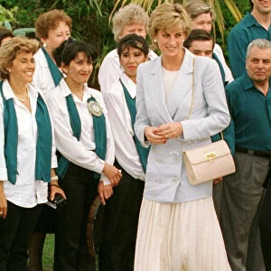 Diana, Princess of Wales on her four day visit to Argentina in her role as goodwill