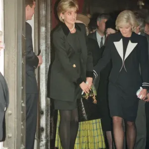 Diana, Princess Of Wales at Terence Donovan's Memorial Service Print Diana, Princess Of Wales at Terence Donovan's Memorial Service Print