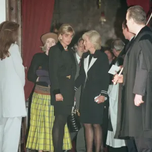 Diana, Princess Of Wales, with Diana Donovan the widow of photographer Terence Donovan as Diana, Princess Of Wales, with Diana Donovan the widow of photographer Terence Donovan as