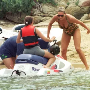 Diana, Princess of Wales on holiday in St Tropez Print Diana, Princess of Wales on holiday in St Tropez Print