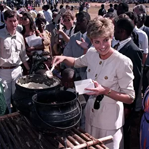 Diana, Princess of Wales Overseas Visit to Zimbabwe, July 1993