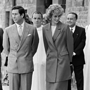 Diana, Princess of Wales and Prince Charles, Prince of Wales in Milan, Italy. April 1985