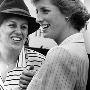 Diana, Princess of Wales during a visit to the Royal Show at Stoneleigh