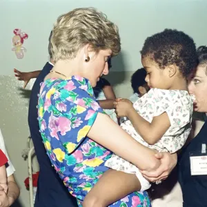 Diana, Princess of Wales at Feben Hostel Print