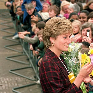 Diana, Princess of Wales, visits the Davies Centre, Battersea, 2nd May 1991