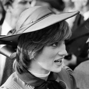 Diana, Princess of Wales visits Rhyl, at the start of a three-day tour of Wales