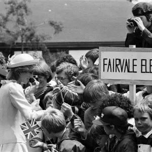 Diana, Princess of Wales visits Saint John and Rothesay, Canada. June 1983