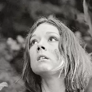 Diana Rigg during the filming of A Midsummer Nights Dream October 1967