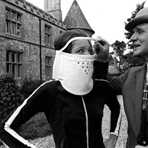 Diana Rigg & Patrick Macnee stars of The Avengers 1966 television series in costume