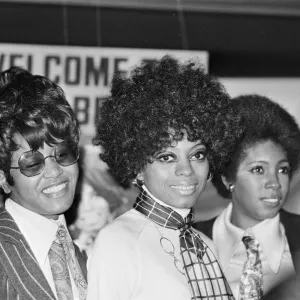 Diana Ross and the Supremes at London Press Reception 1968 Print Diana Ross and the Supremes at London Press Reception 1968 Print