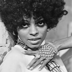 Diana Ross at 1968 Love Child Press Reception Print Diana Ross at 1968 Love Child Press Reception Print