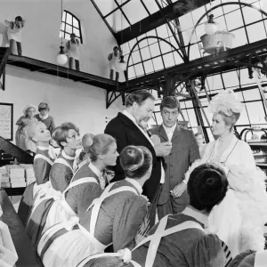 Dick Van Dyke (centre) and James Robertson Justice (left) and Sally Ann Howes (right Dick Van Dyke (centre) and James Robertson Justice (left) and Sally Ann Howes (right