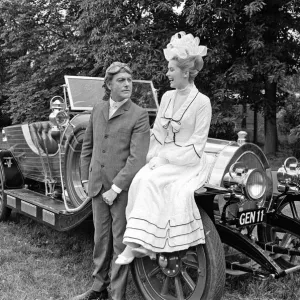 Dick Van Dyke and Sally Ann Howes with Chitty Chitty Bang Bang Print 1967