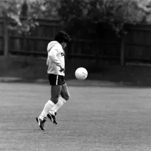 DIEGO MARADONA FOOTBALL PLAYER OF ARGENTINA, MAY 1980 ON THE TRAINING GROUND DIEGO MARADONA FOOTBALL PLAYER OF ARGENTINA, MAY 1980 ON THE TRAINING GROUND