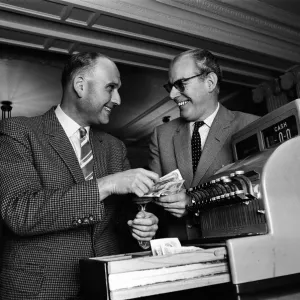 Director Gerald Thomas (left) and Producer Peter Rogers. 9th December 1964 Director Gerald Thomas (left) and Producer Peter Rogers. 9th December 1964
