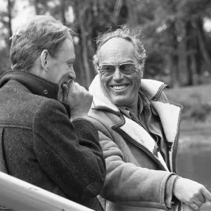 John Sturges and Donald Sutherland Print 1976 John Sturges and Donald Sutherland Print 1976