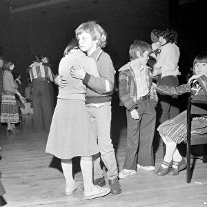 Disco Kids: Children dancing at a disco in Hertford. April 1978 78-1884-009