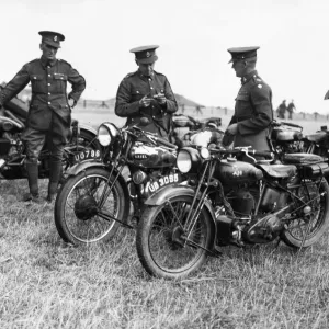 Royal Signals Motorcycle Preparation Print, 8th September 1934 Royal Signals Motorcycle Preparation Print, 8th September 1934