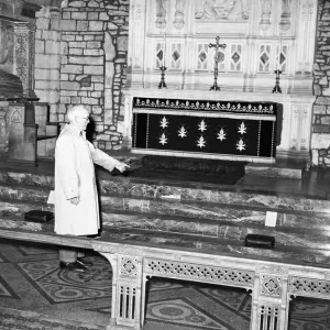 A diviners tests have shown an indication of gold buried in Crediton Parish Church A diviners tests have shown an indication of gold buried in Crediton Parish Church