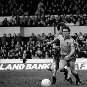 Division 2 football. Watford 1 v. Chelsea 0. February 1982 LF08-38-083