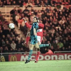 Divison One match, Middlesbrough 6 -0 Swindon Town held at the Riverside Stadium