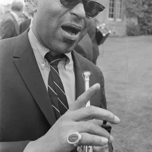 Dizzy Gillespie July 1963 Jazz man at Fort Belvedere near Ascot