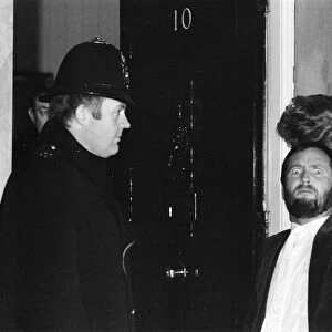 DJ Kenny Everett, arrives for reception at Number 10 Downing Street, London