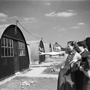 Dockland Houses, Isle of Dogs Print - Circa 1946
