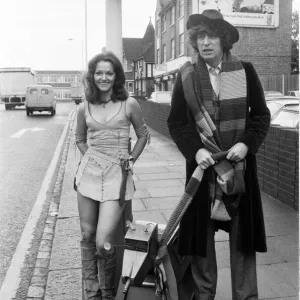 Doctor Who, actor Tom Baker - the 4th Doctor - pictured with assistant Leela played by