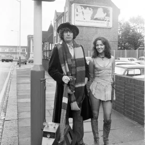 Doctor Who, actor Tom Baker - the 4th Doctor - pictured with assistant Leela played by