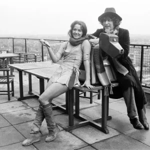 Doctor Who, actor Tom Baker - the 4th Doctor - pictured with assistant Leela played by