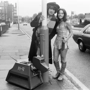 Doctor Who, actor Tom Baker - the 4th Doctor - pictured with assistant Leela played by