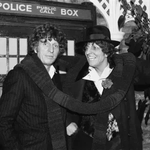 Doctor Who, actor Tom Baker - the 4th Doctor - pictured at Madame Tussauds in London
