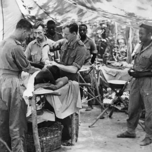 Improvised Theatre Print - Burma, 6th September 1944 Improvised Theatre Print - Burma, 6th September 1944
