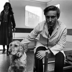Its a dog life for this Birmingham vet. He is stationed in a mobile hut on land in Its a dog life for this Birmingham vet. He is stationed in a mobile hut on land in