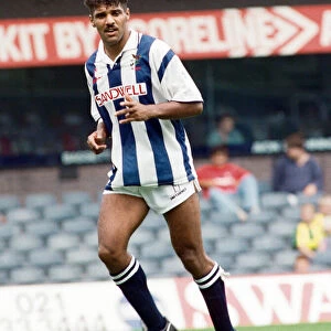 Don Goodman of West Bromwich Albion in action against Chelsea. 10th August 1991