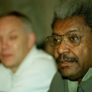 Don King Boxing October 98 Boxing promoter Don King with Frank Maloney after a deal Don King Boxing October 98 Boxing promoter Don King with Frank Maloney after a deal