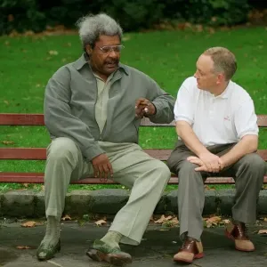 Don King Boxing promoter October 98 with Frank Maloney after agreeing that Don King Boxing promoter October 98 with Frank Maloney after agreeing that