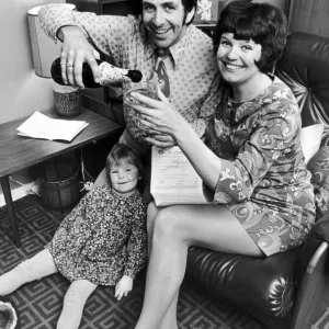 Don Maclean Celebrates with Family Print, 10th March 1972 Don Maclean Celebrates with Family Print, 10th March 1972