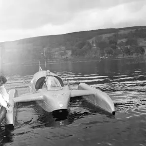 Donald Campbell, at Coniston Water, 24th October 1958