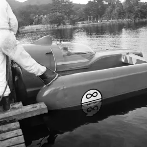 Donald Campbell, at Coniston Water, 24th October 1958