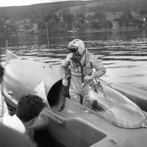 Donald Campbell, at Coniston Water, 24th October 1958