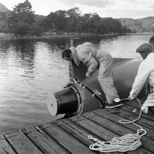 Donald Campbell, at Coniston Water, 24th October 1958